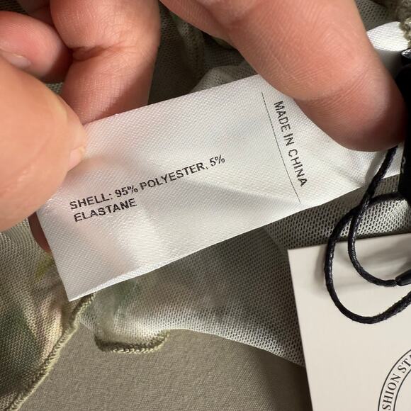 Cider V-neck Floral Ruffle Cami Top & Mid Rise Maxi Skirt Set, Green M - Picture 6 of 6